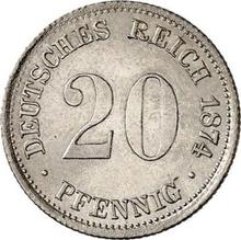 20 fenigów 1874 F  