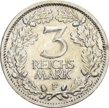 3 рейхсмарки 1931 F  