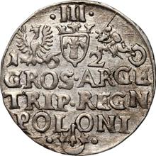 3 Groszy (Trojak) 1620    "Krakow Mint"