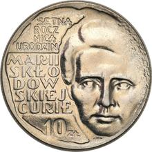 10 złotych 1967 MW  JMN "Maria Skłodowska-Curie" (PRÓBA)