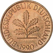 2 Pfennig 1990 G  