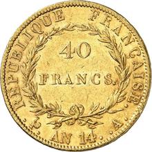 40 franków AN 14 (1805-1806) A  