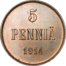 5 peniques 1914   
