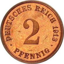 2 Pfennig 1913 D  