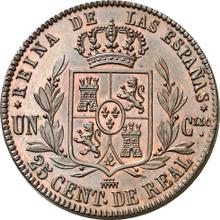 25 Centimos de Real 1856   