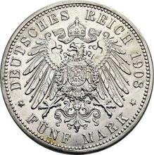 5 marcos 1908 A   "Sajonia-Weimar-Eisenach"