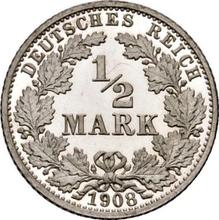 1/2 marki 1908 G  