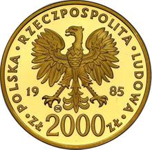 2000 złotych 1985 CHI  SW "Jan Paweł II"