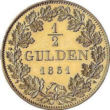 1/2 guldena 1851   