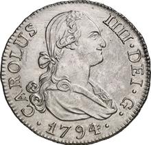2 reales 1794 M MF 