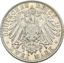 2 марки 1908 E   "Саксония"