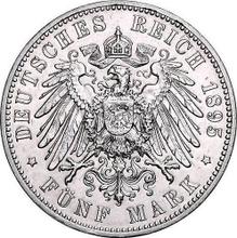 5 marcos 1895 E   "Sajonia"
