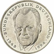 2 marcos 1998 D   "Willy Brandt"