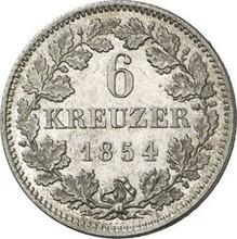 6 Kreuzer 1854   