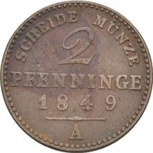 2 fenigi 1849 A  