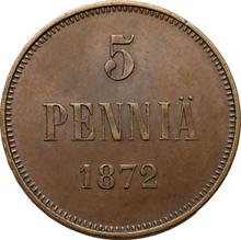 5 Pennia 1872   
