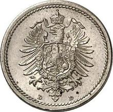 5 Pfennig 1875 D  