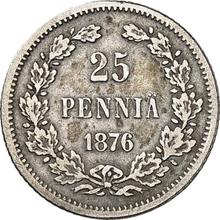 25 Penniä 1876  S 