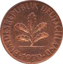 2 Pfennig 1970 D  