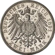2 марки 1891 A   "Пруссия"