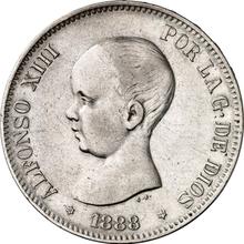5 pesetas 1888  MSM 