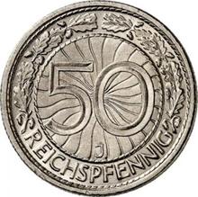 50 Reichspfennigs 1930 J  