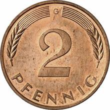 2 Pfennige 1990 G  