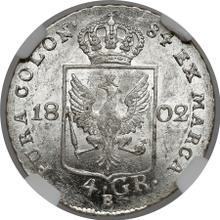 4 groszy 1802 B   "Śląsk"