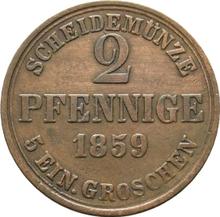 2 пфеннига 1859   