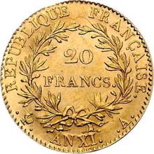20 francos AN XI (1802-1803) A   "CONSUL"