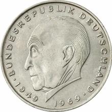2 марки 1972 D   "Аденауэр"