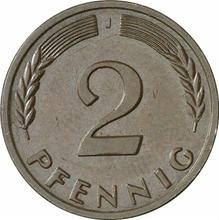 2 Pfennig 1960 J  