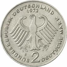 2 марки 1972 F   "Аденауэр"