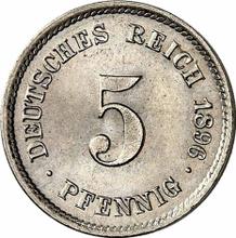 5 fenigów 1896 F  