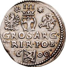 Trojak (3 groszy) 1600  B  "Casa de moneda de Bydgoszcz"