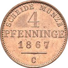 4 пфеннига 1867 C  