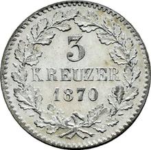3 Kreuzer 1870   