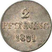 2 пфеннига 1831   