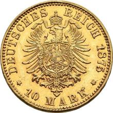 10 marcos 1875 H   "Hessen"