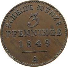 3 Pfennig 1849 A  