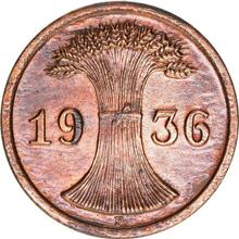 2 Reichspfennigs 1936 F  