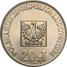 20 Zlotych 1974 MW  JMN "Volksrepublik Polen" (Probe)