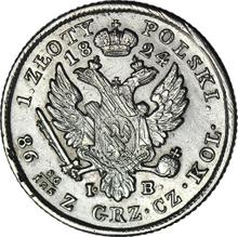 1 złoty 1824  IB  "Małą głową"
