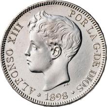 5 pesetas 1898  SGV 