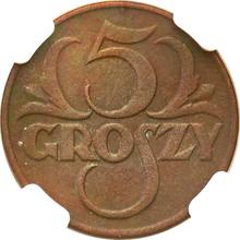 5 groszy 1923   WJ (Pruebas)
