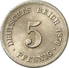 5 Pfennige 1876 H  