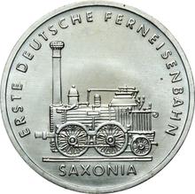 5 marcos 1988 A   "Locomotora de vapor - Sajonia"