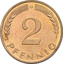 2 Pfennige 1962 G  