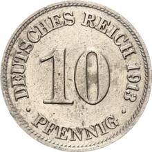 10 пфеннигов 1913 D  