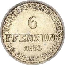 6 пфеннигов 1853  B 